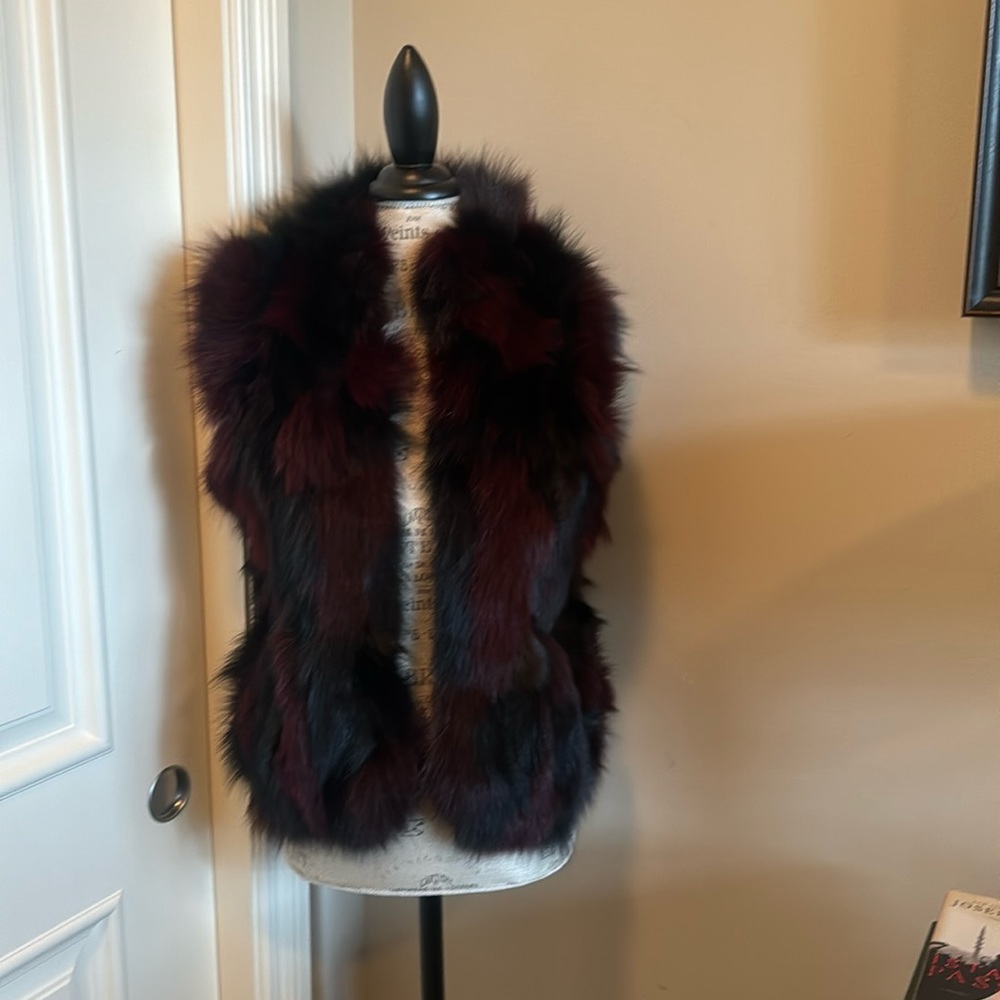 BCBG Fox Fur Vest - Size XS - S